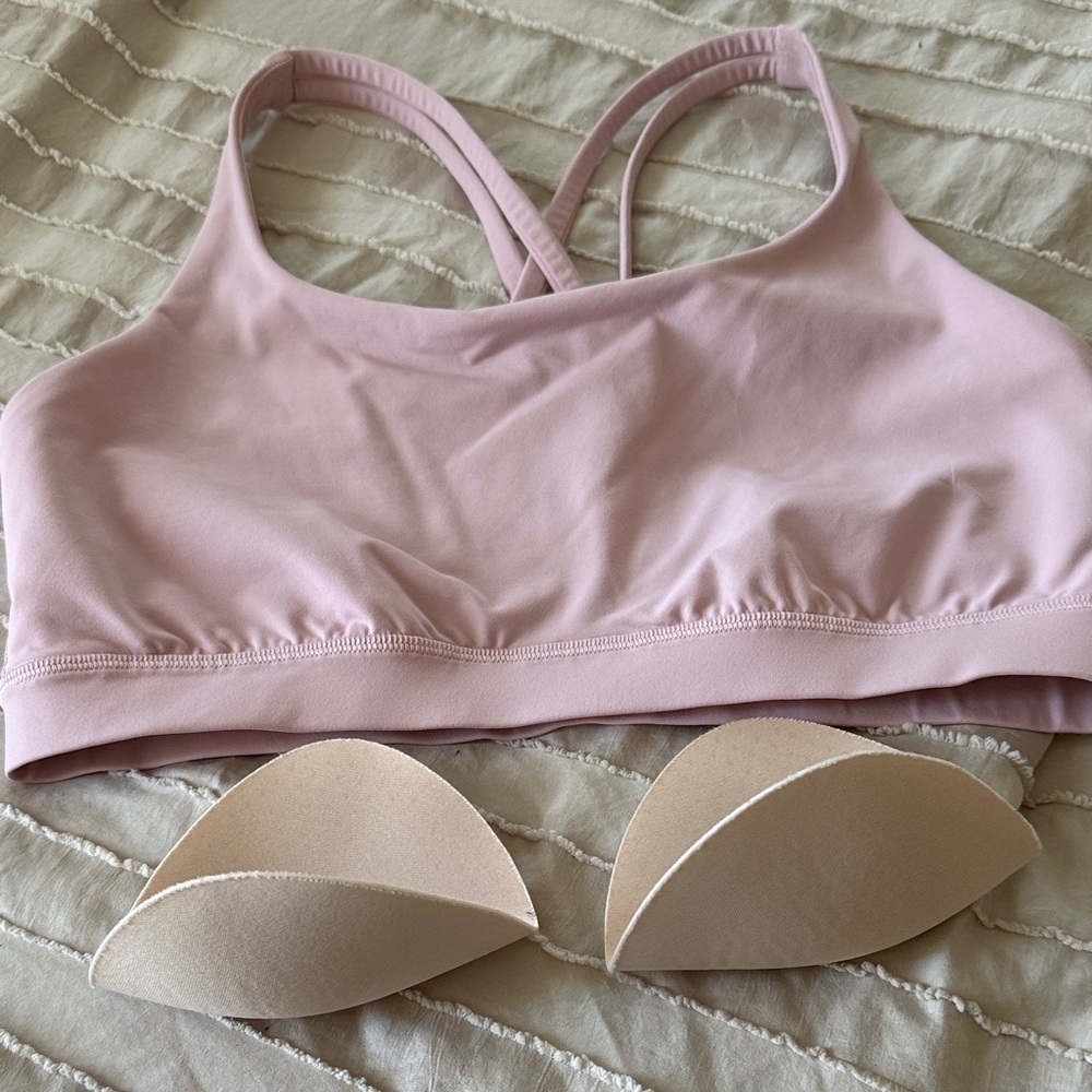 lululemon athletica Light Pink Cross-Back Sports Bra